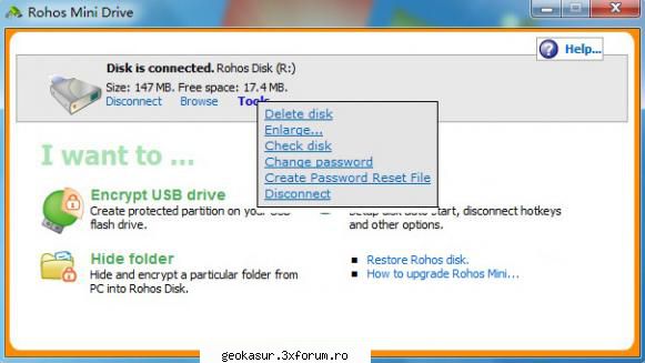 rohos mini drive unitatea flash usb cu o cre�nd ascunse criptate �n memoria ei. dacă